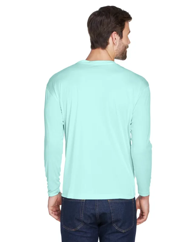 UltraClub Adult Cool & Dry Sport Long-Sleeve Performance Interlock T-Shirt — view 91