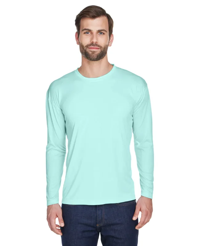 UltraClub Adult Cool & Dry Sport Long-Sleeve Performance Interlock T-Shirt — view 94