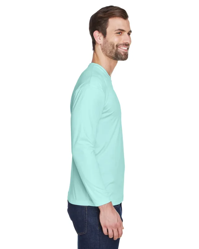 UltraClub Adult Cool & Dry Sport Long-Sleeve Performance Interlock T-Shirt — view 97