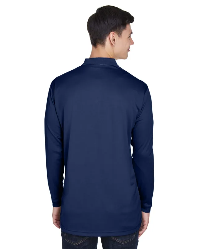 UltraClub Adult Cool & Dry Sport Long-Sleeve Polo — view 13