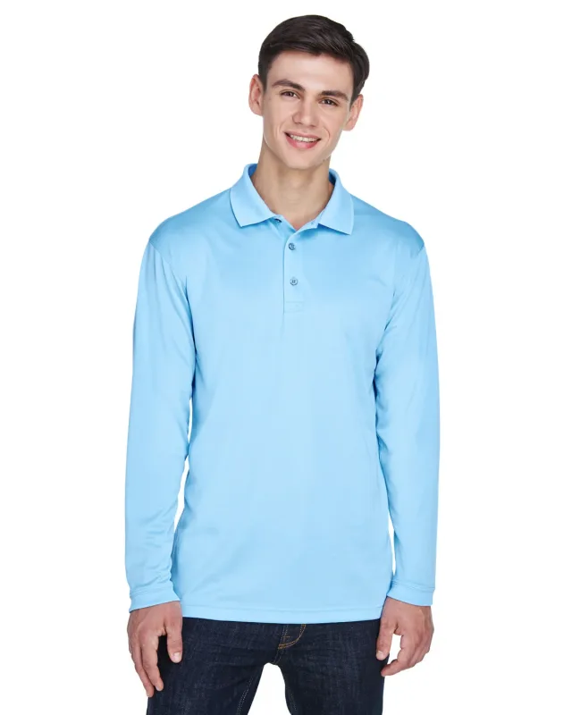 UltraClub Adult Cool & Dry Sport Long-Sleeve Polo — view 23