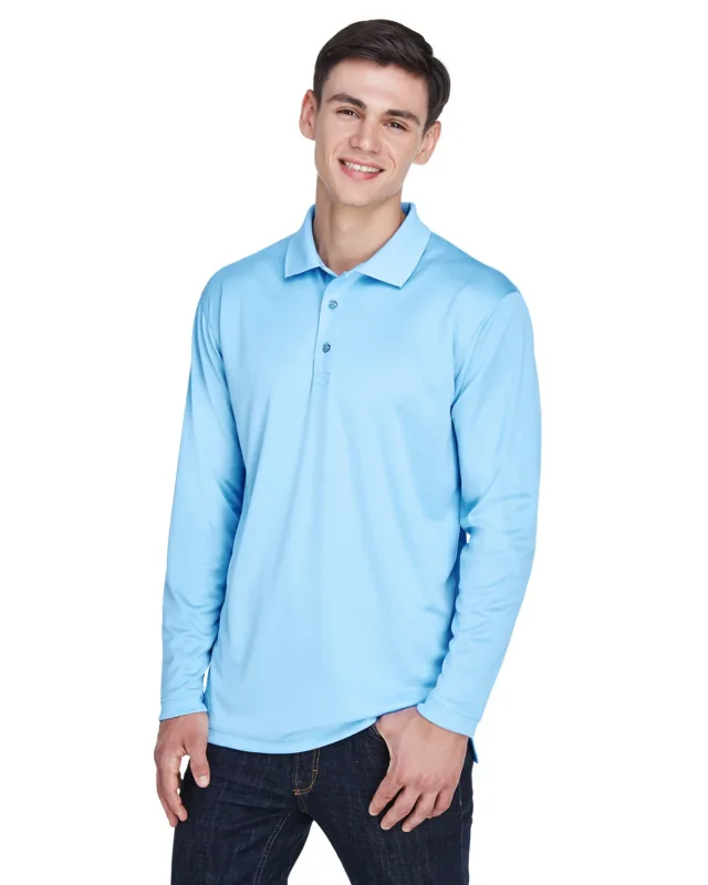 UltraClub Adult Cool & Dry Sport Long-Sleeve Polo — view 25
