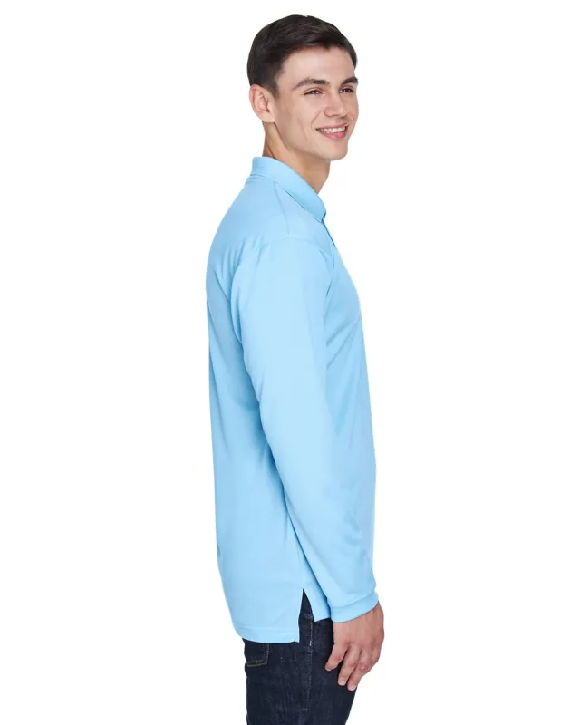 UltraClub Adult Cool & Dry Sport Long-Sleeve Polo — view 26