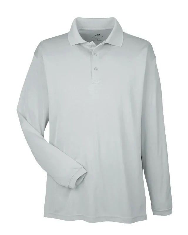 UltraClub Adult Cool & Dry Sport Long-Sleeve Polo — view 31