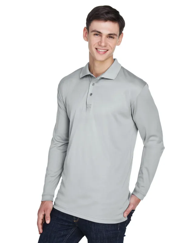 UltraClub Adult Cool & Dry Sport Long-Sleeve Polo — view 32
