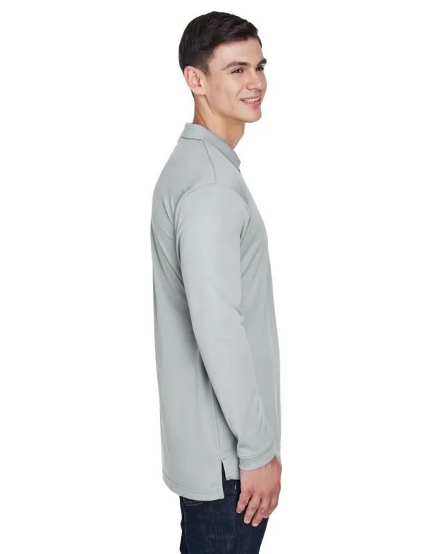 UltraClub Adult Cool & Dry Sport Long-Sleeve Polo — view 33