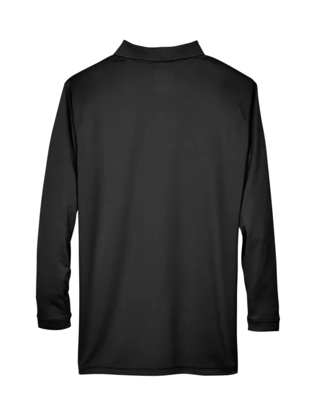 UltraClub Adult Cool & Dry Sport Long-Sleeve Polo — view 7