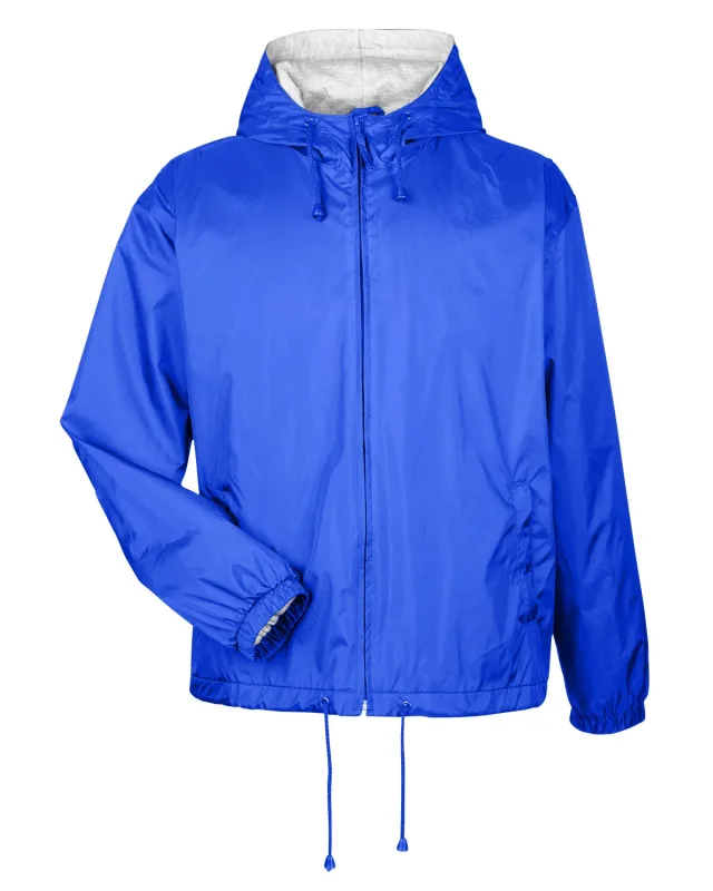UltraClub Adult Fleece-Lined Hooded Jacket — view 12