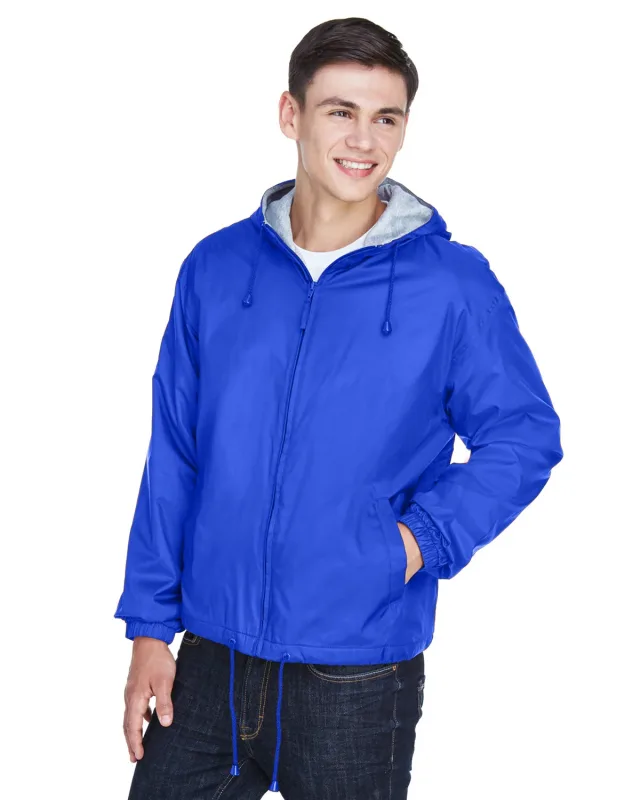 UltraClub Adult Fleece-Lined Hooded Jacket — view 13