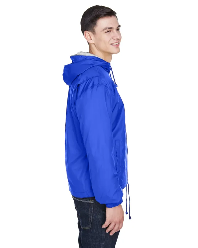 UltraClub Adult Fleece-Lined Hooded Jacket — view 14