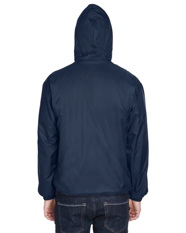 UltraClub Adult Fleece-Lined Hooded Jacket — view 15