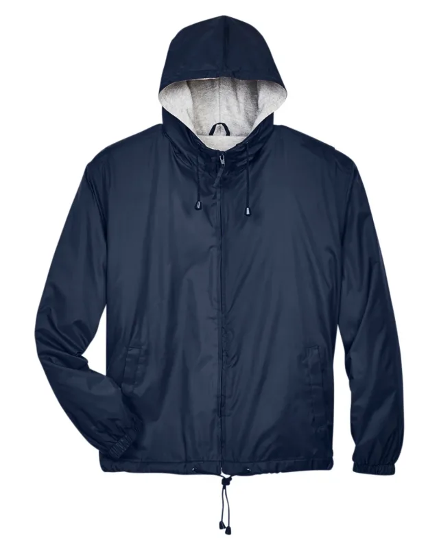 UltraClub Adult Fleece-Lined Hooded Jacket — view 17