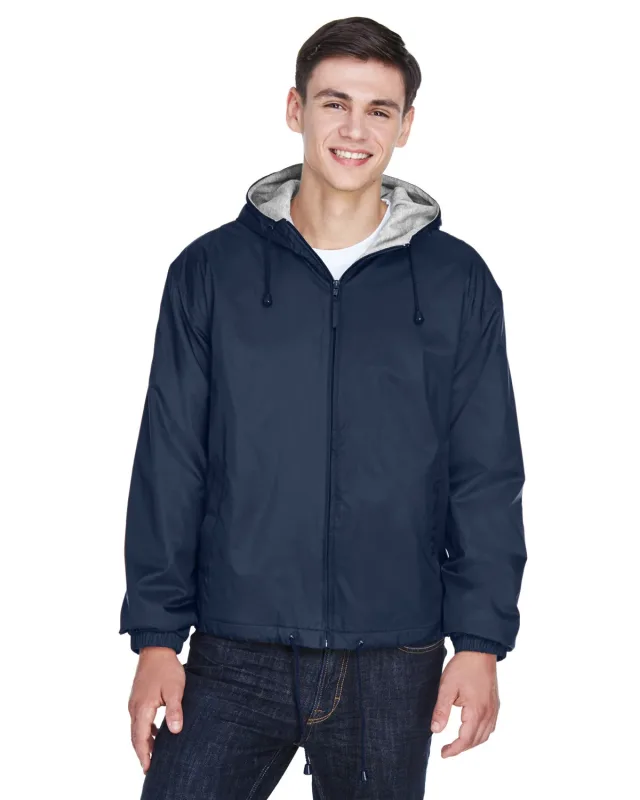 UltraClub Adult Fleece-Lined Hooded Jacket — view 18
