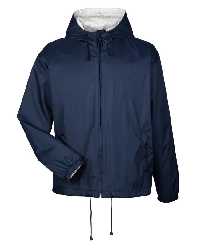 UltraClub Adult Fleece-Lined Hooded Jacket — view 19