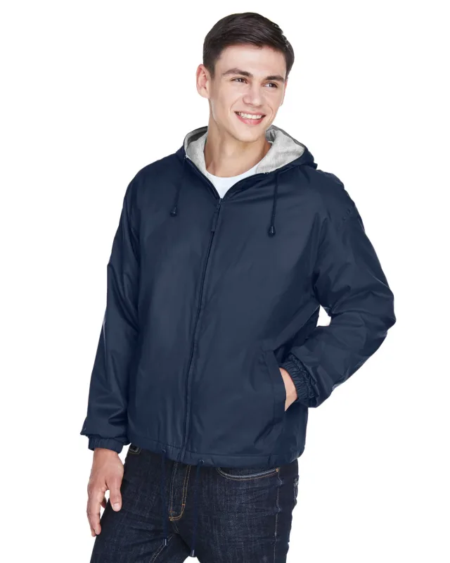 UltraClub Adult Fleece-Lined Hooded Jacket — view 20