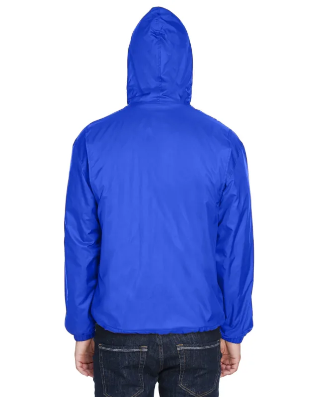 UltraClub Adult Fleece-Lined Hooded Jacket — view 8