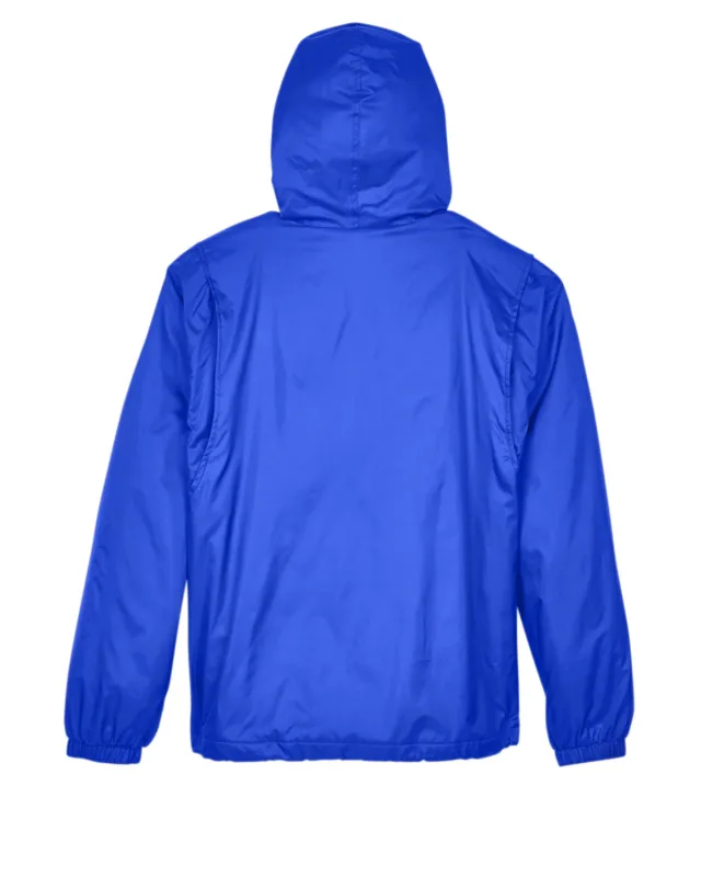 UltraClub Adult Fleece-Lined Hooded Jacket — view 9