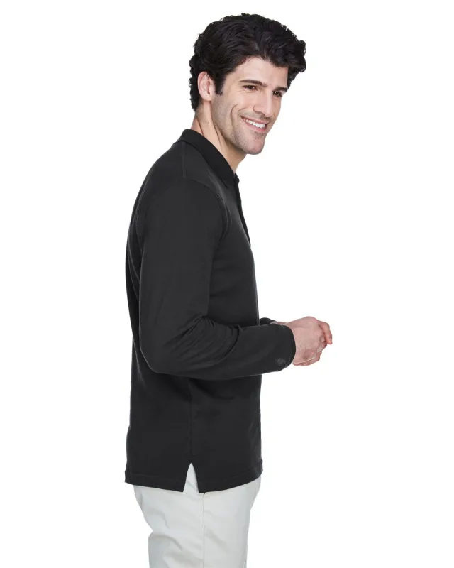 UltraClub Adult Long-Sleeve Classic Piqué Polo — view 20