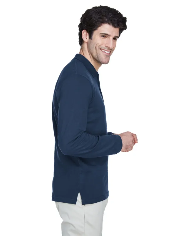 UltraClub Adult Long-Sleeve Classic Piqué Polo — view 34