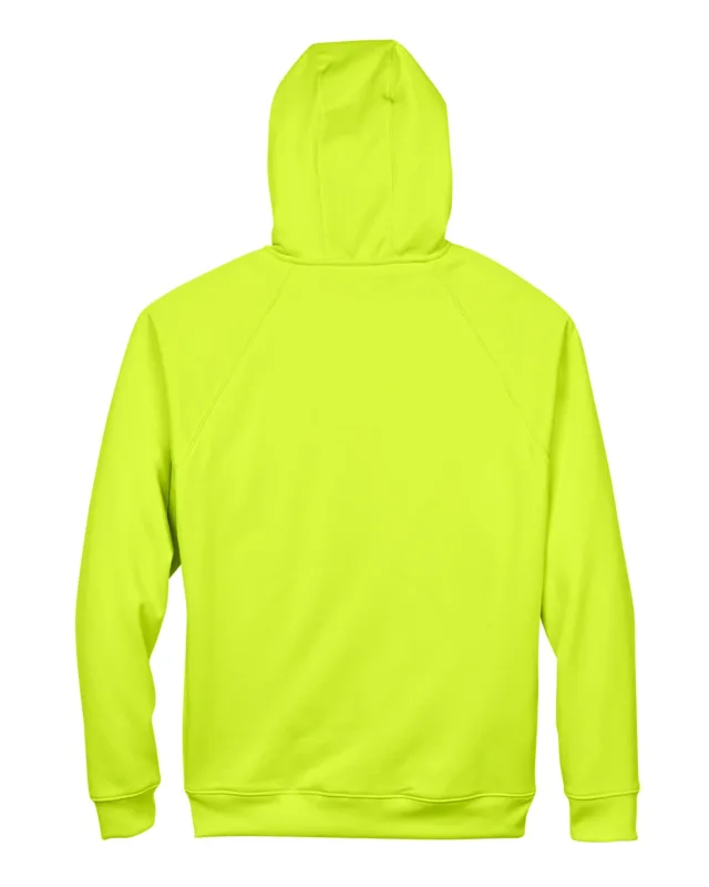 UltraClub Adult Rugged Wear Thermal-Lined Full-Zip Fleece Hooded Sweatshirt — view 2