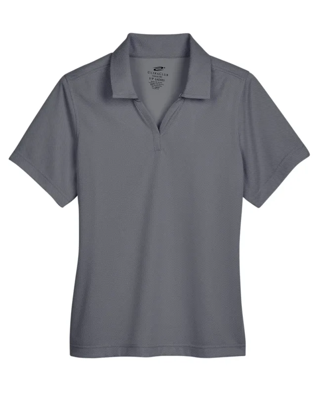 UltraClub Ladies' Cavalry Twill Performance Polo — view 9