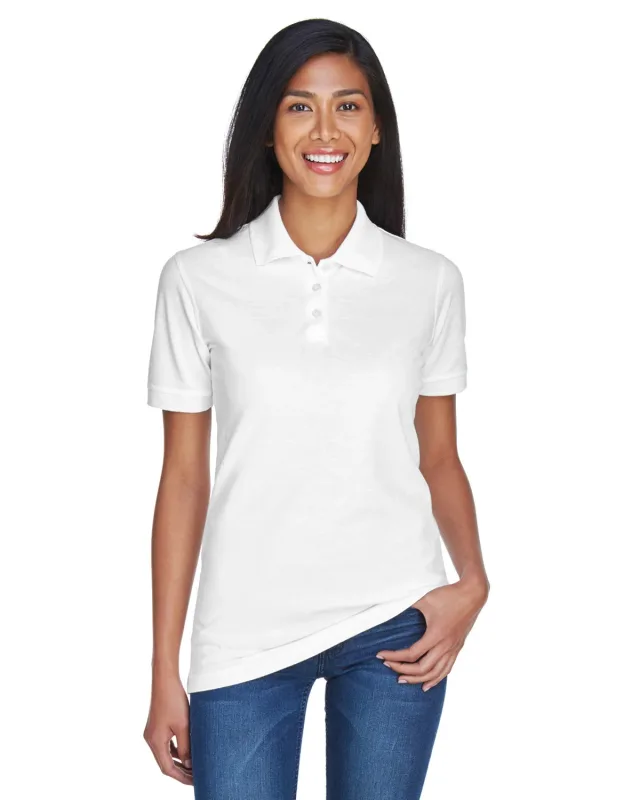 UltraClub Ladies' Classic Piqué Polo — view 4