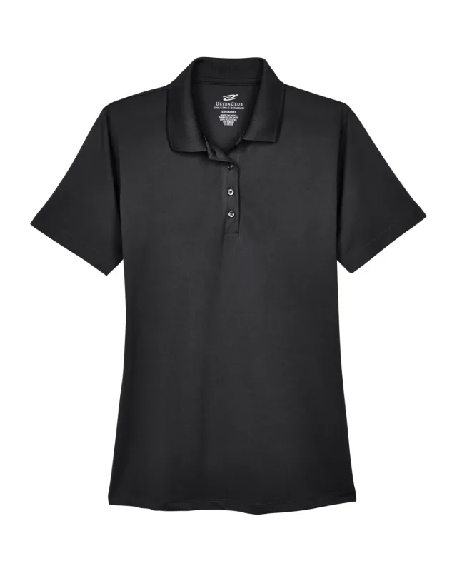 UltraClub Ladies' Cool & Dry 8-Star Elite Performance Interlock Polo — view 10