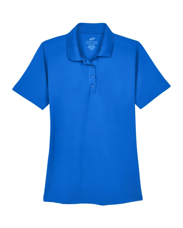 UltraClub Ladies' Cool & Dry 8-Star Elite Performance Interlock Polo — view 24