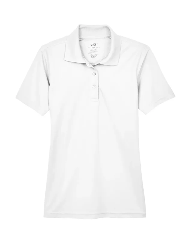 UltraClub Ladies' Cool & Dry Mesh Piqué Polo — view 3