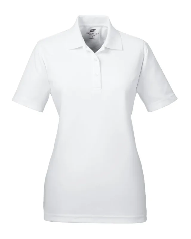 UltraClub Ladies' Cool & Dry Mesh Piqué Polo — view 5