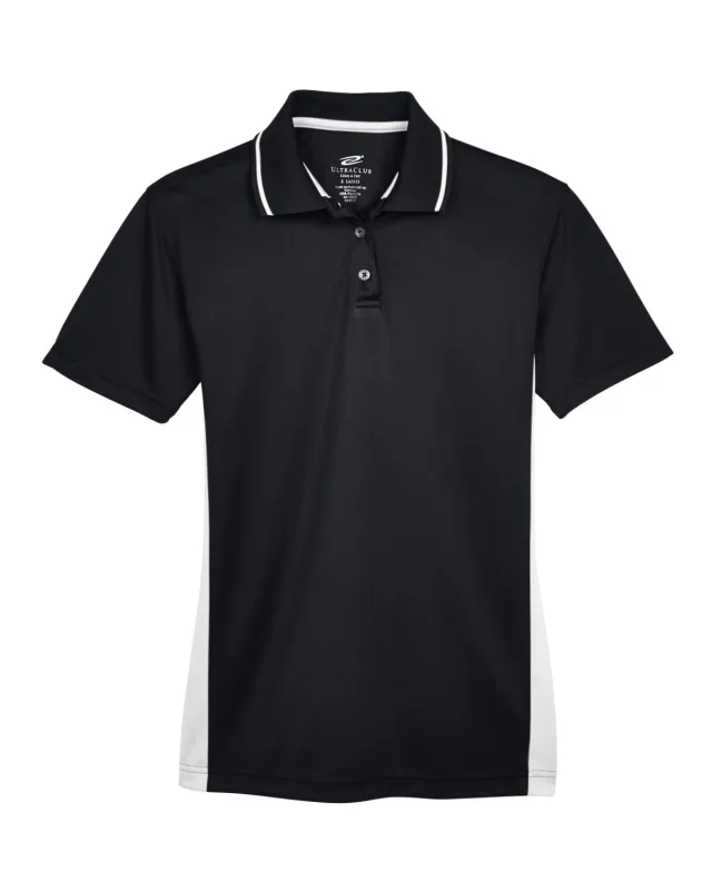 UltraClub Ladies' Cool & Dry Sport Two-Tone Polo — view 10
