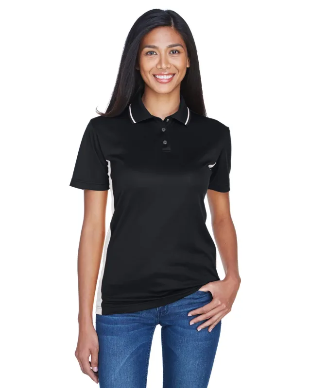 UltraClub Ladies' Cool & Dry Sport Two-Tone Polo — view 11