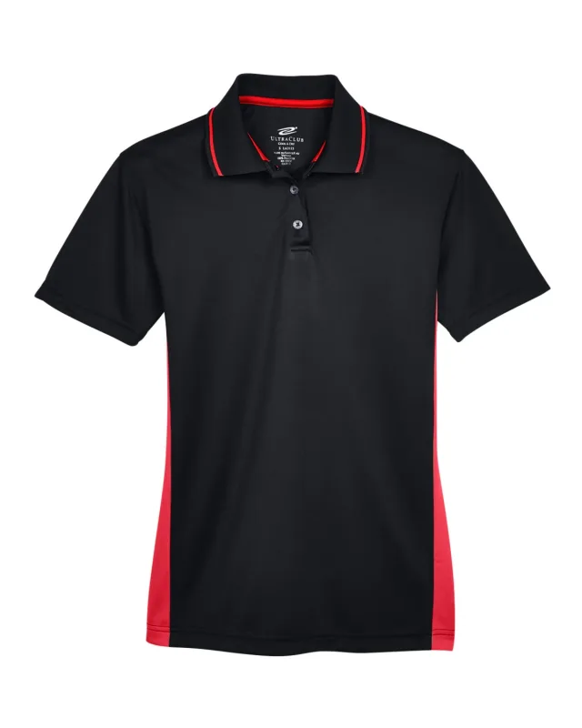 UltraClub Ladies' Cool & Dry Sport Two-Tone Polo — view 3