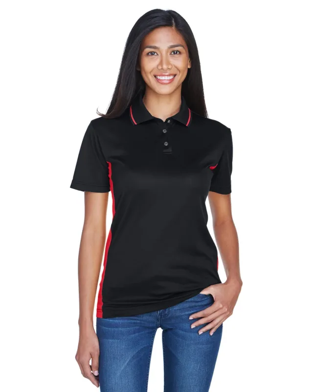 UltraClub Ladies' Cool & Dry Sport Two-Tone Polo — view 4