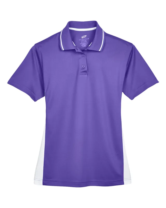 UltraClub Ladies' Cool & Dry Sport Two-Tone Polo — view 52