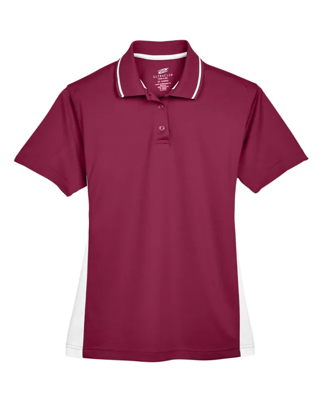 UltraClub Ladies' Cool & Dry Sport Two-Tone Polo — view 59