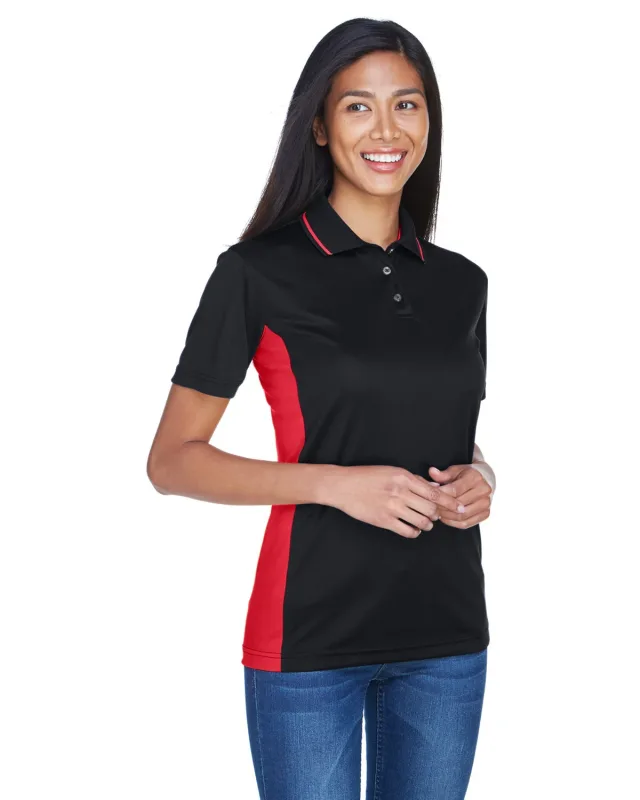 UltraClub Ladies' Cool & Dry Sport Two-Tone Polo — view 6