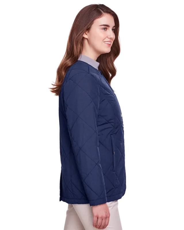 UltraClub Ladies' Dawson Quilted Hacking Jacket — view 12