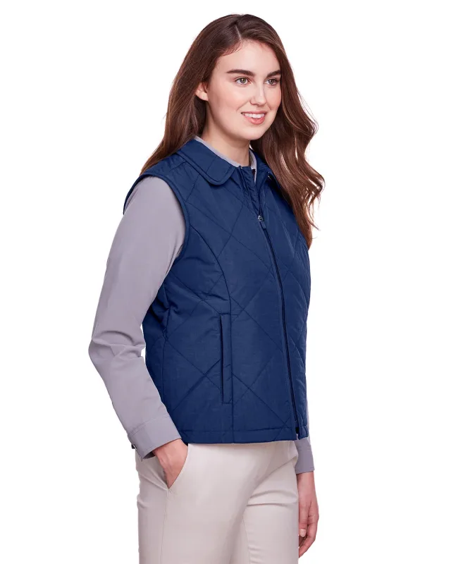 UltraClub Ladies' Dawson Quilted Hacking Vest — view 11