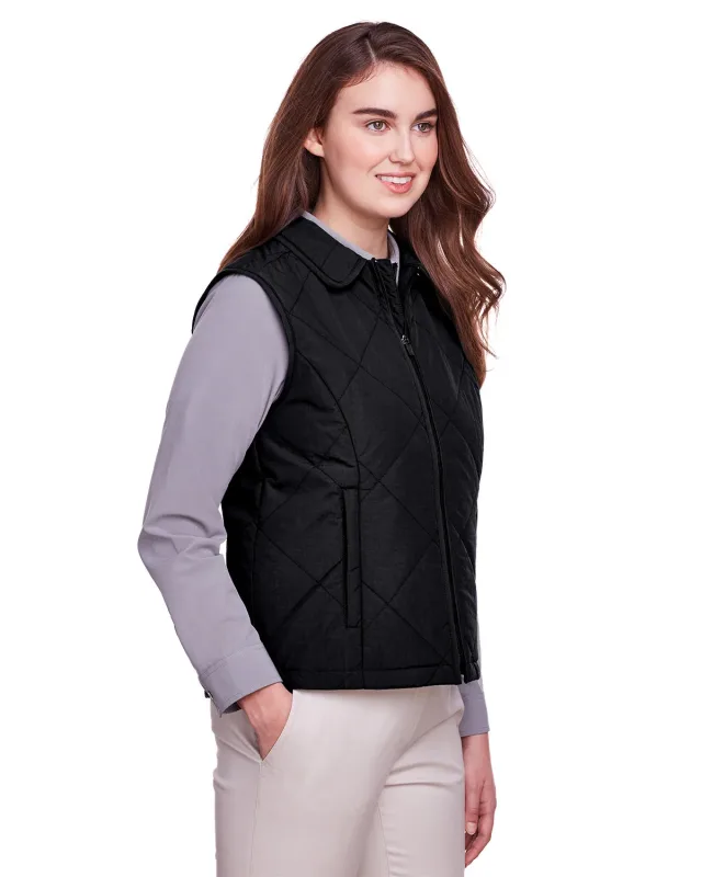 UltraClub Ladies' Dawson Quilted Hacking Vest — view 5