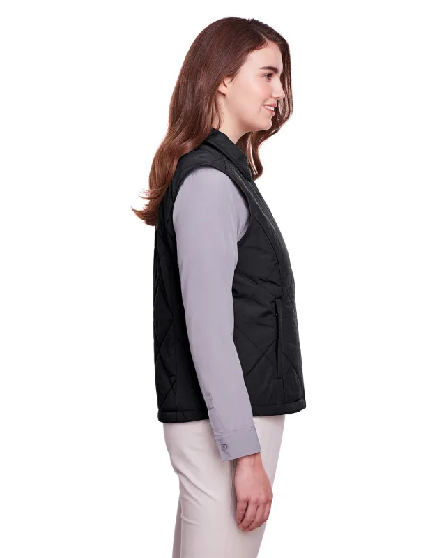 UltraClub Ladies' Dawson Quilted Hacking Vest — view 6