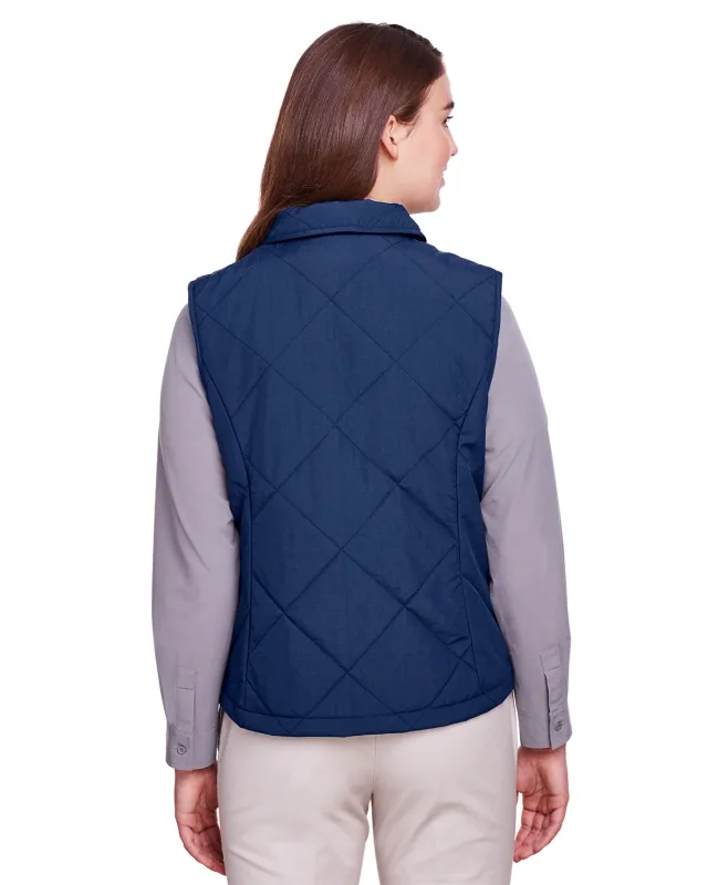 UltraClub Ladies' Dawson Quilted Hacking Vest — view 7