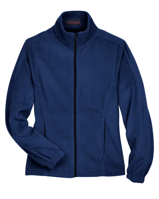 UltraClub Ladies' Iceberg Fleece Full-Zip Jacket — view 10
