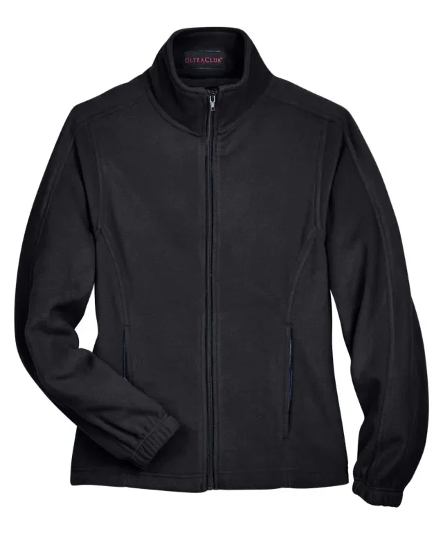 UltraClub Ladies' Iceberg Fleece Full-Zip Jacket — view 3