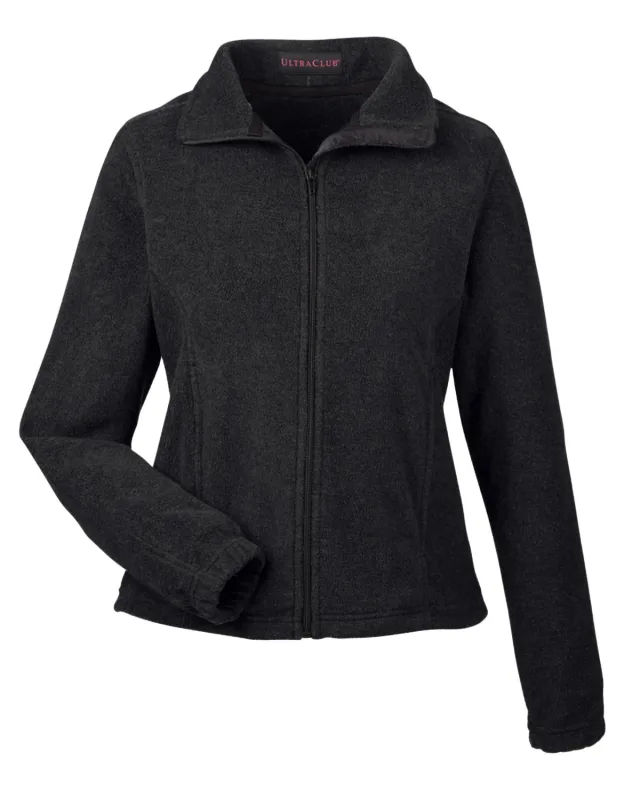 UltraClub Ladies' Iceberg Fleece Full-Zip Jacket — view 5