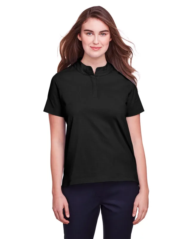 UltraClub Ladies' Lakeshore Stretch Cotton Performance Polo — view 10