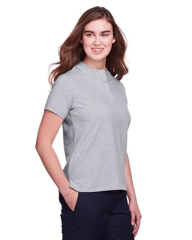 UltraClub Ladies' Lakeshore Stretch Cotton Performance Polo — view 5