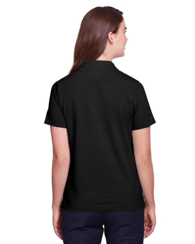 UltraClub Ladies' Lakeshore Stretch Cotton Performance Polo — view 7