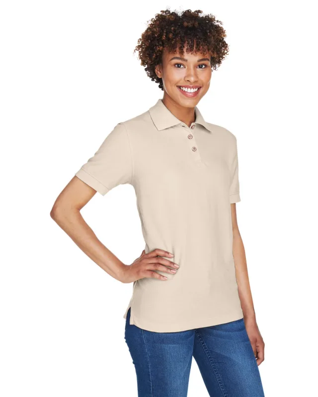 UltraClub Ladies' Whisper Piqué Polo — view 150