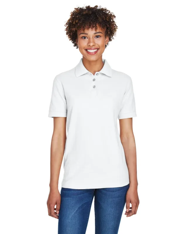 UltraClub Ladies' Whisper Piqué Polo — view 4